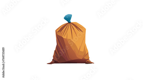 illustrazione di sacco in plastica per i rifiuti