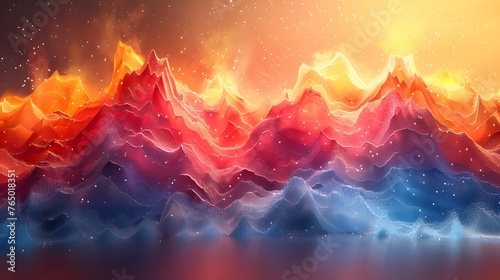 Abstract geometric background. Explosion power design with crushing surface