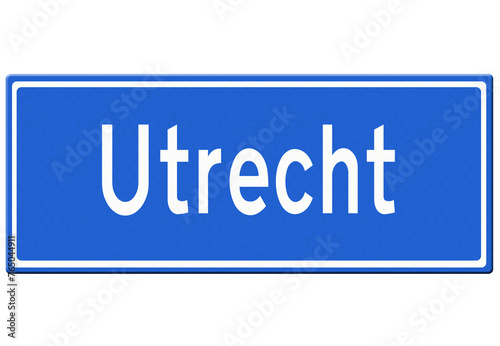 Digital illustration - Utrecht city sign