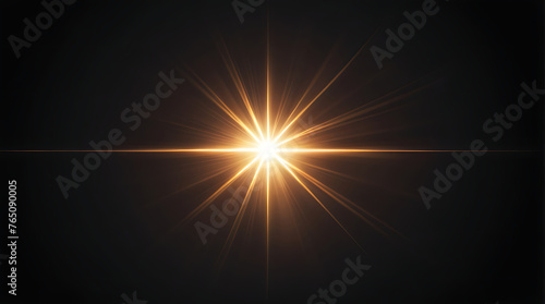 Flare light, effects sunlight, lens flare, light leaks, warm sun rays light effects, overlays or golden flare isolated on black background. effect, sunlight, ray, glow, bright, shine, sun. ai