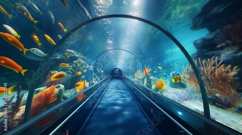 amazing glass tunnel under the sea