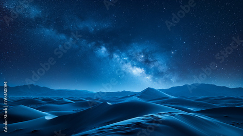 Desert night view background