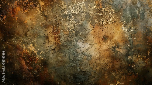 Grunge texture. Dark brown background with a rough, scratched surface.