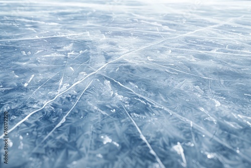 A detailed view of frozen water surface. Suitable for winter themes