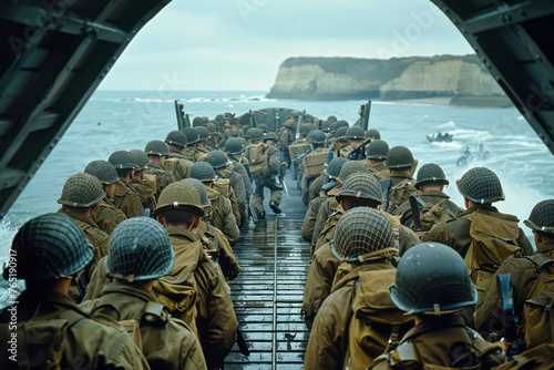 Streamlining Soldier Landings: Allied Forces Simplify Access to Normandy Beaches