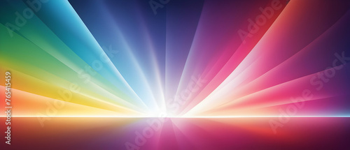 Glittering prism light gradient background, light enters from the left and right. Abstract background illustration.