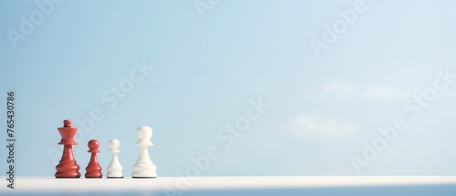 Chess king standing tall among pawns on an abstract background, illustrating strategic leadership and individual authority, 3D render, high-resolution, closeup, pixel art, pastel, animator
