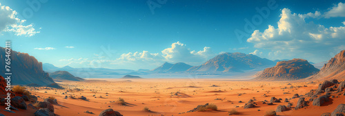 Mars landscape background wallpaper