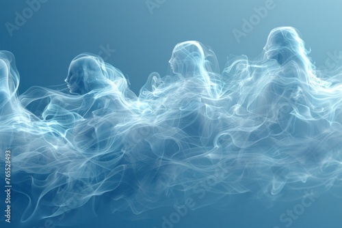 Abstract Smoke Figures: The Art of Art Images on a Transparent Canvas
