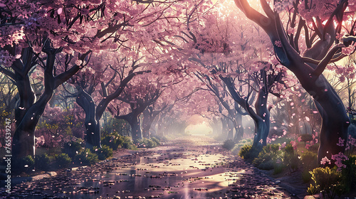 Write a haiku capturing the essence of cherry blossoms. 