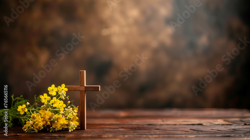 border background with copy space about good friday 