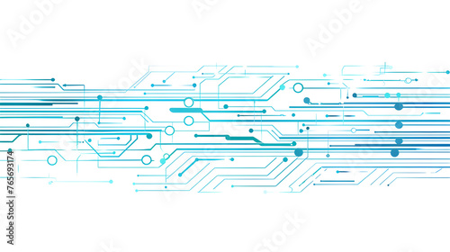 Abstract electronic circuits and pathways with futuristic Incorporate of blue and lines to intricate connections.