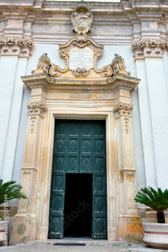 mother church of s. Andrea Presicce-Acquarica Lecce Puglia Italy