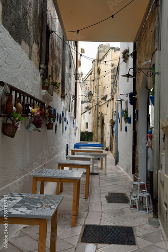 the historic center of presicce-acquarica lecce puglia italy