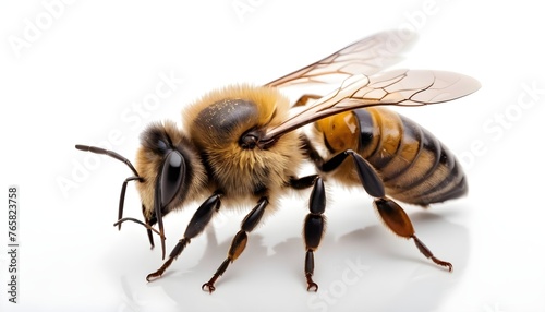 bee on a white background