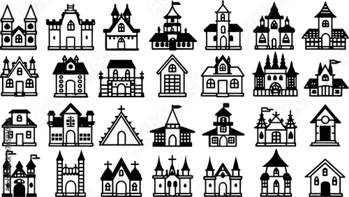silhouette haunted home set