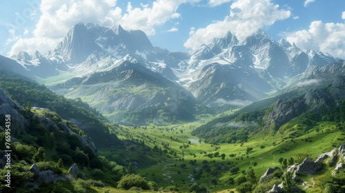 picturesque mountain landscape