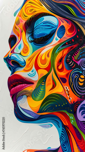 Pop psychology vibrant colors explore mental health in art