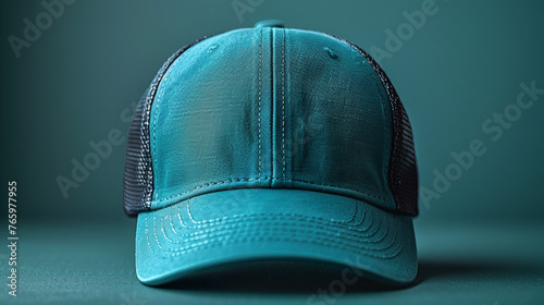 Green baseball cap mockup.