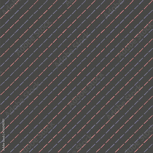 pink and purple hand drawn striped diagonals. gray repetitive background. vector seamless pattern. geometric fabric swatch. wrapping paper. continuous design template for textile, linen, home decor