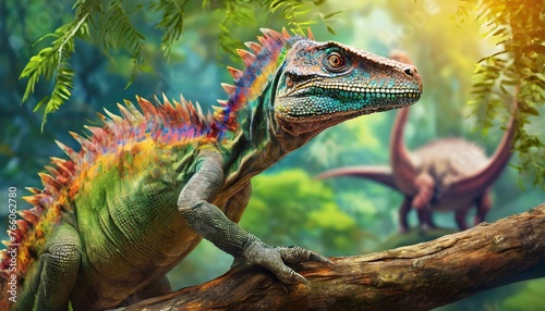 Iguana prehistórica, jurasico