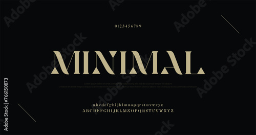 Elegant luxury alphabet letters font and number. Classic Lettering Minimal Fashion Designs. Typography fonts regular uppercase and lowercase. vector illustration