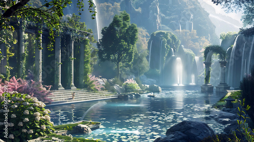 Heavenly Haven: Enchanting Fountain Escapes