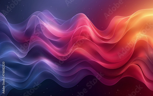 abstract background with glowing lines, Abstract Red & Blue Gradient Background, Soft Blurred Light Wave Background, Web Banner, Wallpaper 