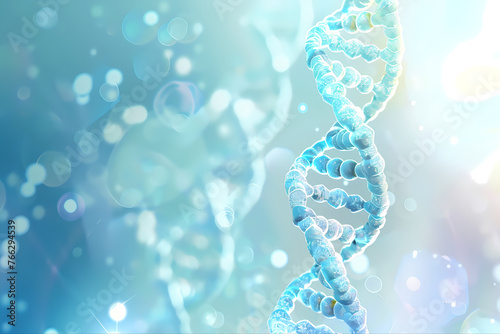 The genetic material of life, the double helix DNA