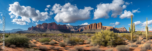  Arizona Desert Landscape. Generative ai 