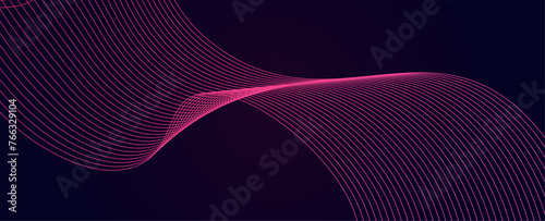 Abstract background with flowing lines. Dynamic waves. Dynamic waves. futuristic tech concept. suit for banner, cover, poster, flyer, brochure, web, data, music, sound. vector illustration