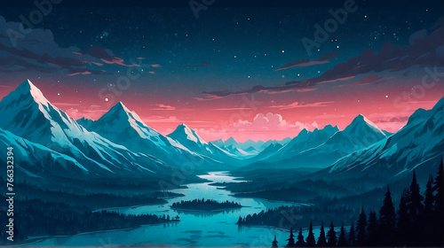 Frozen Wonderland Dark Gothic Fantasy Art with Pale Blue Hues and Magical Splash