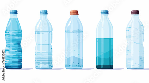 Bottled water isolated over a white background 
