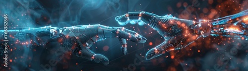 AI-driven robots interface with vast data networks, revolutionizing global connectivity and future tech innovations.