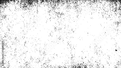 Vector grunge abstract black and white background circle dot texture fully editable