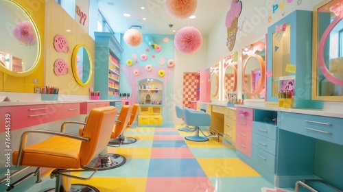 Develop a salon experience for children that makes haircuts fun and stress-free,