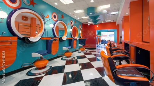 Develop a salon experience for children that makes haircuts fun and stress-free, 