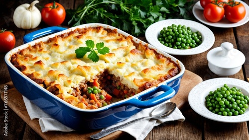 Shepherd's pie, or Shepherd's pie, is a classic dish of English cuisine.