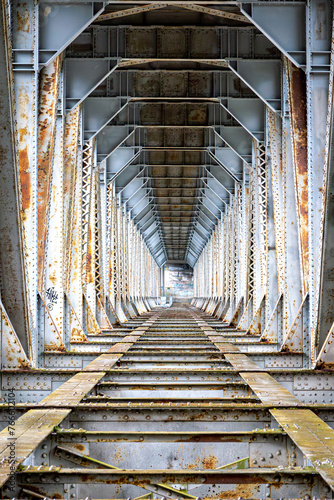 Former Kettle Valley Railway bridge over the Fraser River in Hope