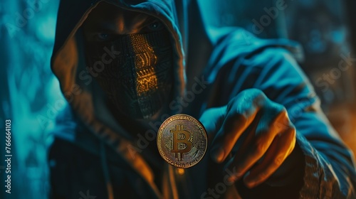 Privacy Coins Cinematic shots of privacy-focused cryptocurrency projects highlighting features such as anonymous trans AI generated illustration