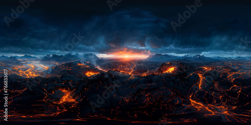 Volcanic Earth v4 8K VR 360 Spherical Panorama