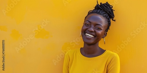 Radiant African Woman with Bright Smile