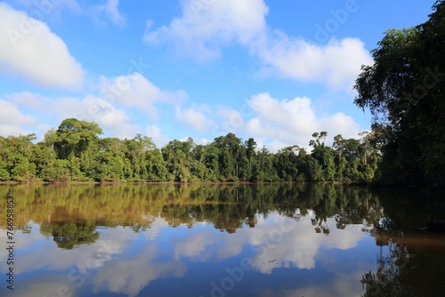 Kinabatangan River oxbow lake in Malaysia