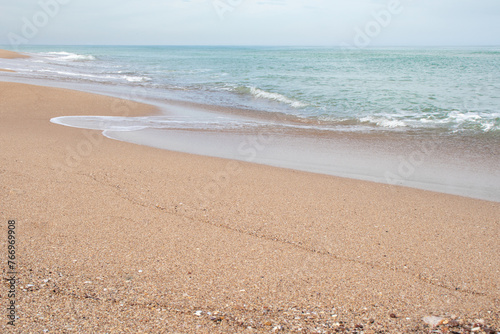 a peaceful area on the beach