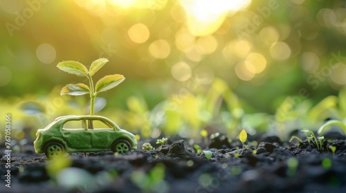 Carbon footprint reduction and sustainable development based on renewable energy, electric transport, and offset by planting trees to limit global warming and climate change.