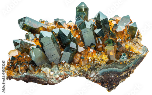 Radiant Kornerupine: A Stone's Brilliance isolated on transparent Background
