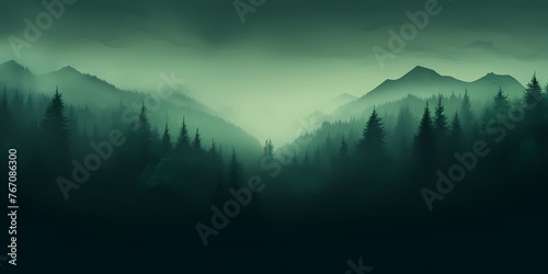 A captivating gradient background merging from emerald green to deep forest green, providing a lush backdrop for graphic resources.