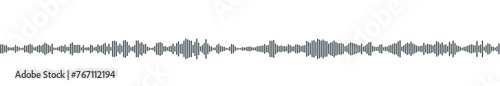 seamless sound waveform pattern for radio podcasts, music player, video editor, voise message in social media chats, voice assistant, recorder. vector illustration