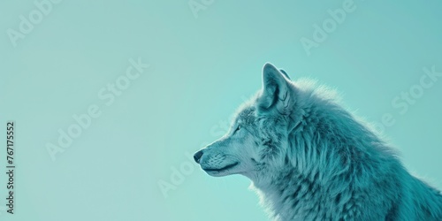 Minimalist Profile of a Lone Wolf