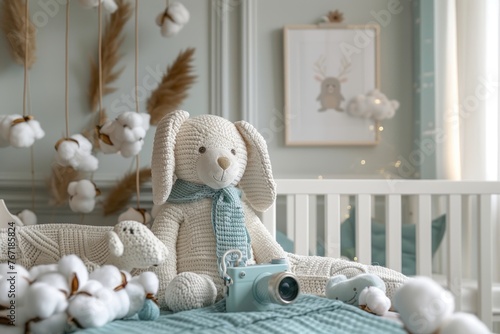 Cozy Scandinavian Nursery: Stylish Haven for Newborns